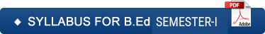 Syllabus for B.Ed.