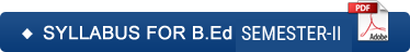 Syllabus for B.Ed.