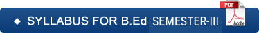 Syllabus for B.Ed.